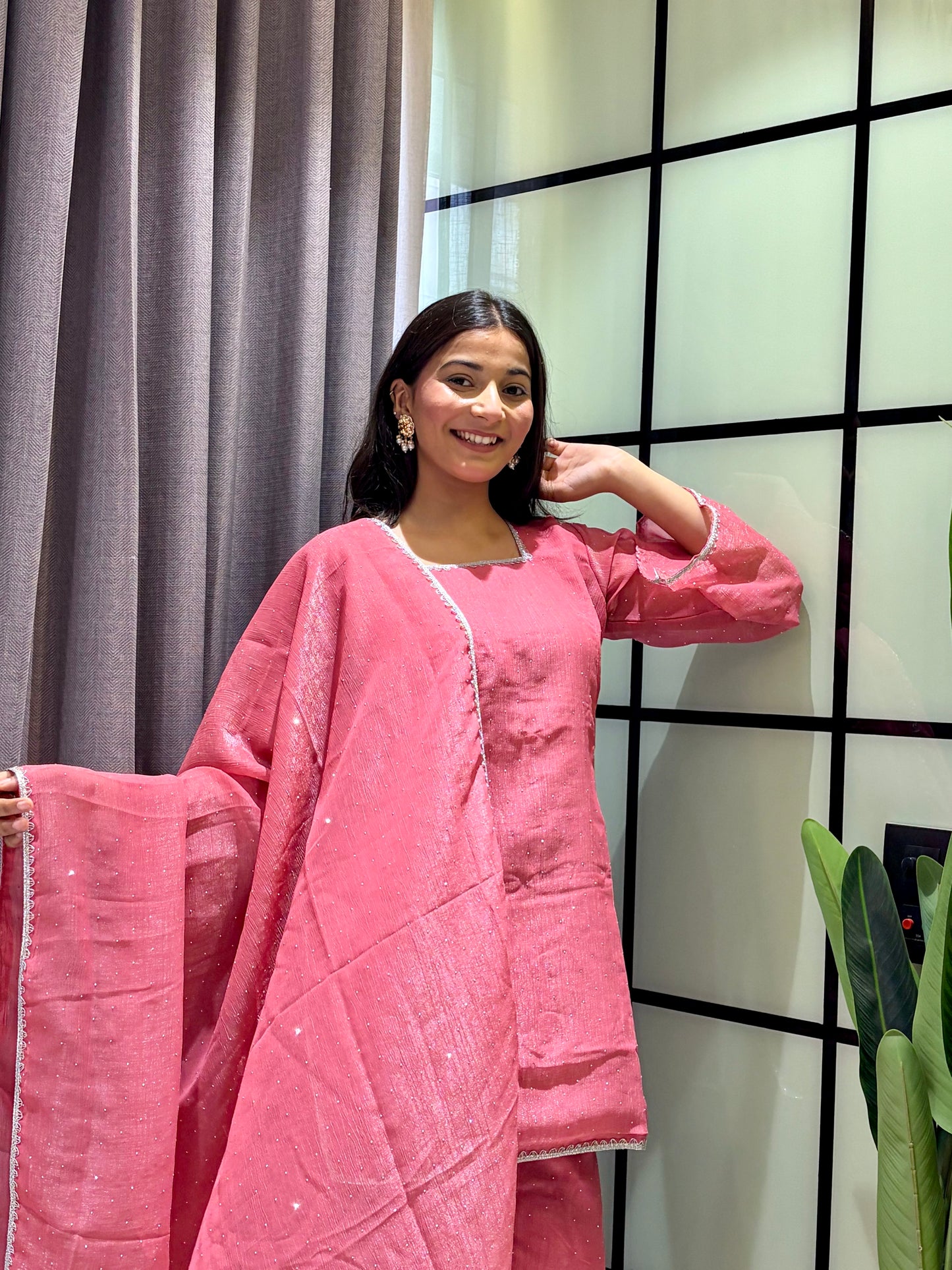Crunchy Silk Salwar Suit Party Wear for Women