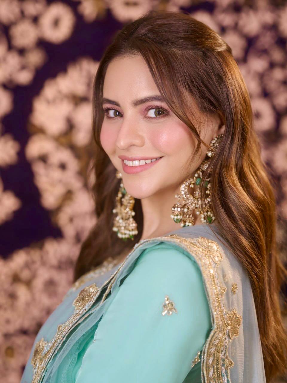 Sea Green Salwar Kameez - Party Wear Suit with Sequin Work