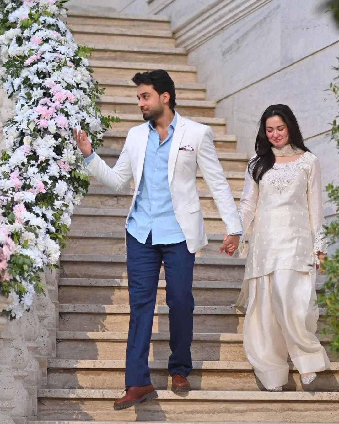 Elegant White Chinon Silk Salwar Kameez with Cutwork Embroidery
