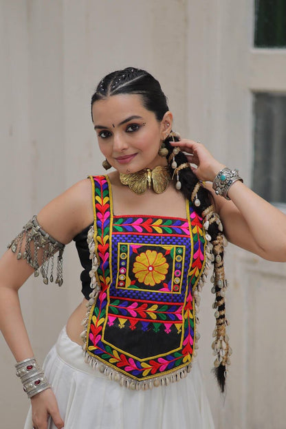 Navratri Embroidered Kutchi Gamthi Choli Blouse for Women
