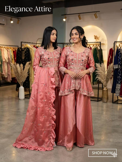 Embroidered Rangoli Silk Party Wear Salwar Suit