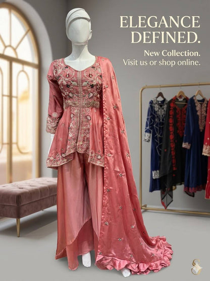 Embroidered Rangoli Silk Party Wear Salwar Suit