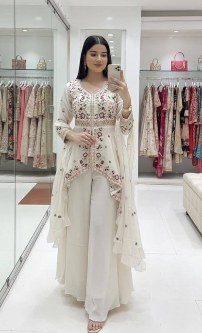 Embroidered Rangoli Silk Party Wear Salwar Suit