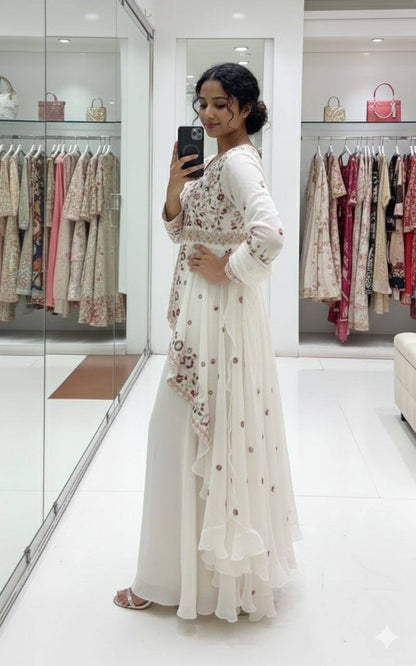 Embroidered Rangoli Silk Party Wear Salwar Suit