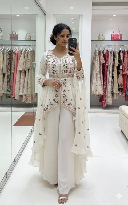 Embroidered Rangoli Silk Party Wear Salwar Suit
