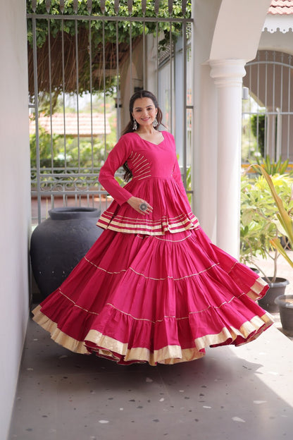 Navratri Special Layered Chaniya Choli Garba Dress for Women