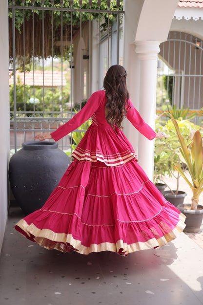 Navratri Special Layered Chaniya Choli Garba Dress for Women