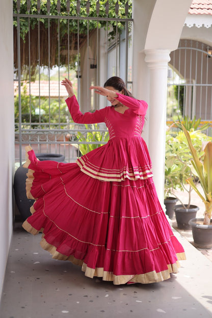 Navratri Special Layered Chaniya Choli Garba Dress for Women