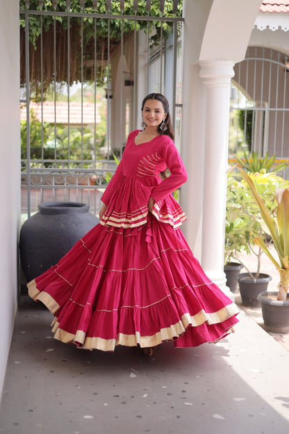 Navratri Special Layered Chaniya Choli Garba Dress for Women
