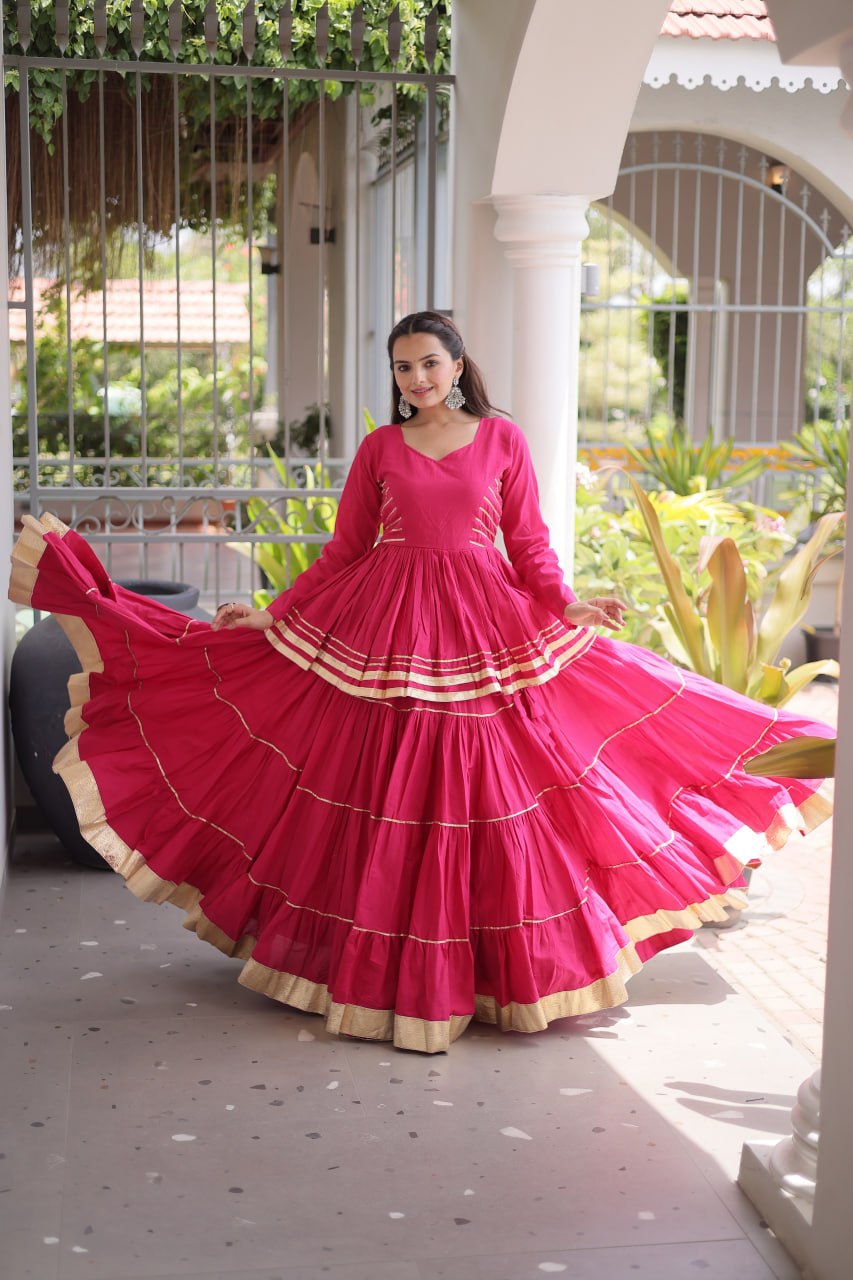 Navratri Special Layered Chaniya Choli Garba Dress for Women