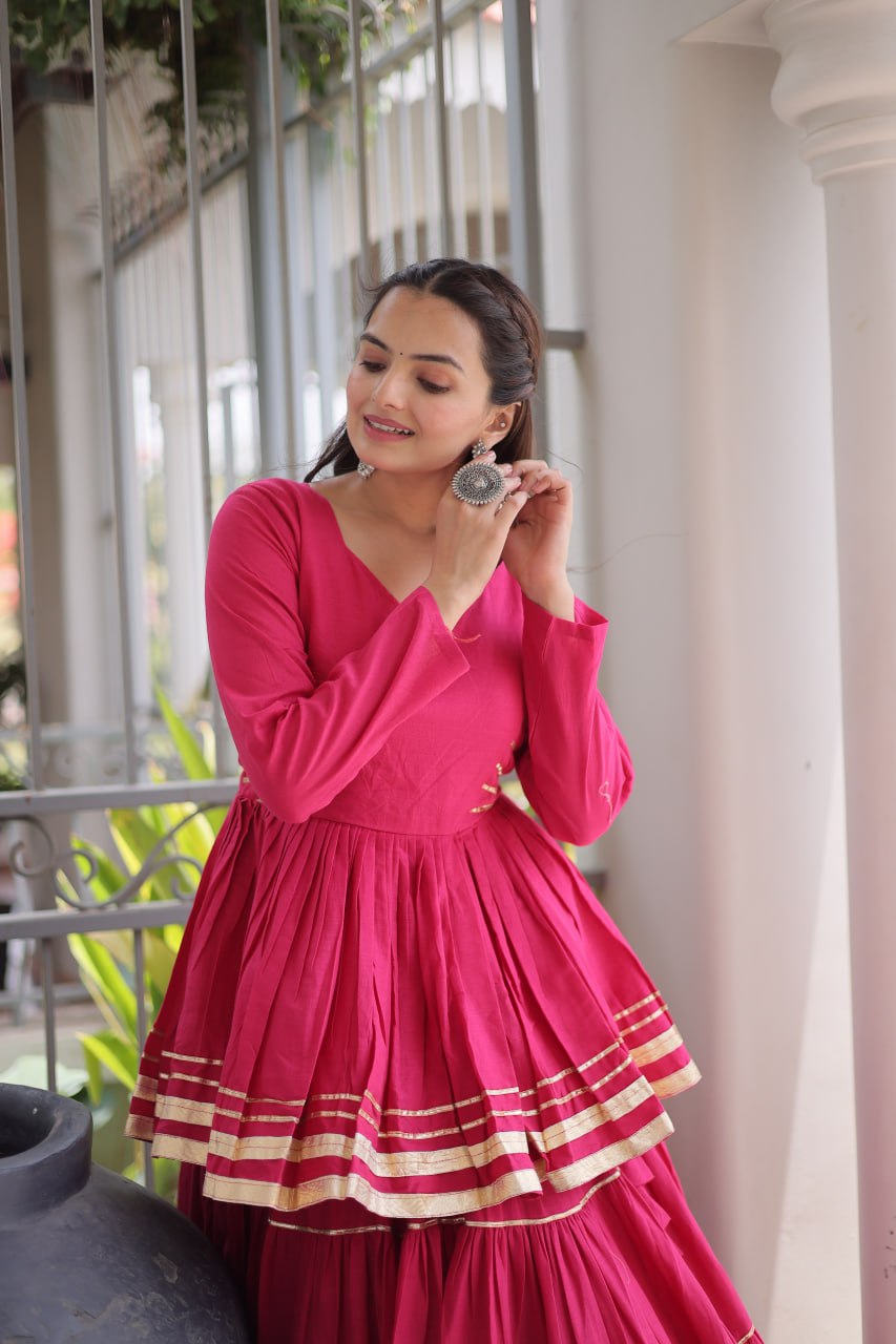 Navratri Special Layered Chaniya Choli Garba Dress for Women