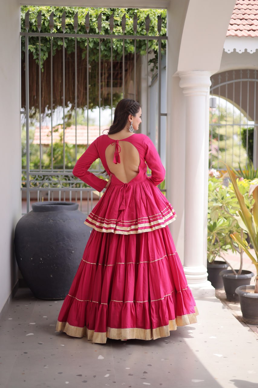 Navratri Special Layered Chaniya Choli Garba Dress for Women