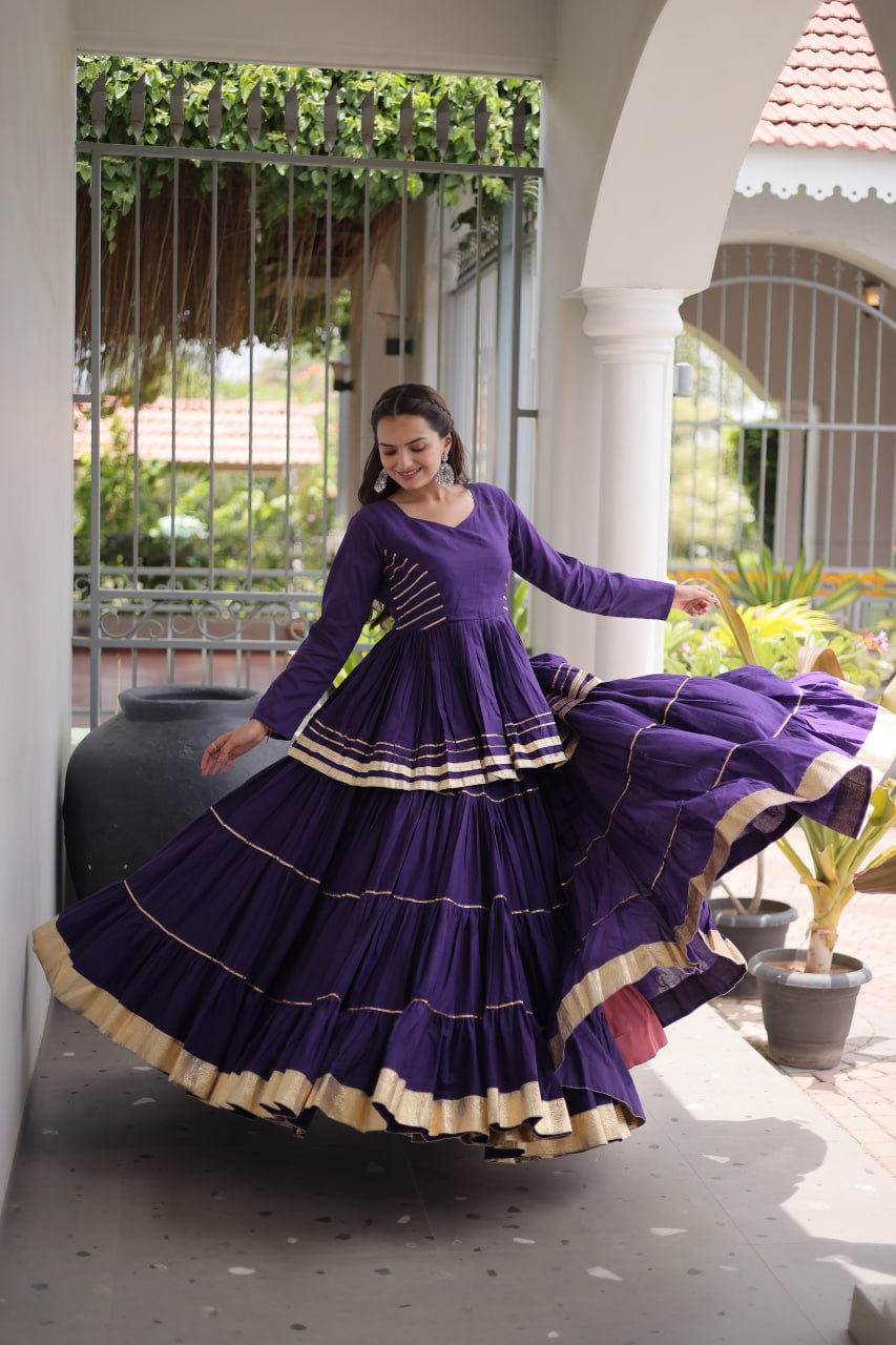 Navratri Special Layered Chaniya Choli Garba Dress for Women