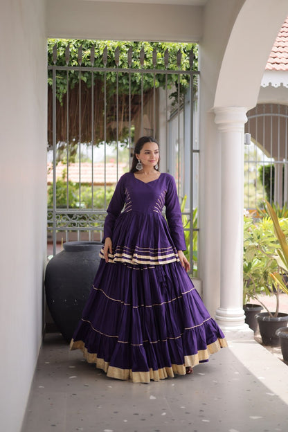 Navratri Special Layered Chaniya Choli Garba Dress for Women