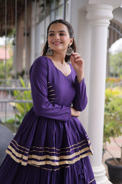 Navratri Special Layered Chaniya Choli Garba Dress for Women