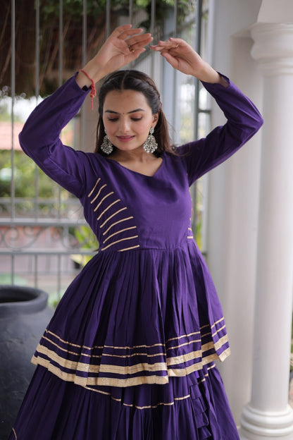Navratri Special Layered Chaniya Choli Garba Dress for Women