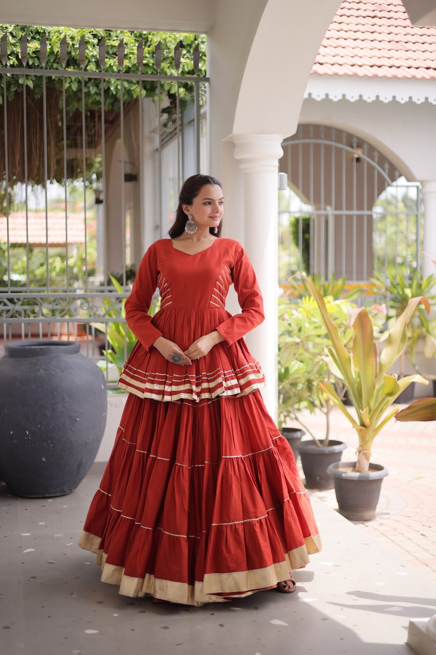 Navratri Special Layered Chaniya Choli Garba Dress for Women