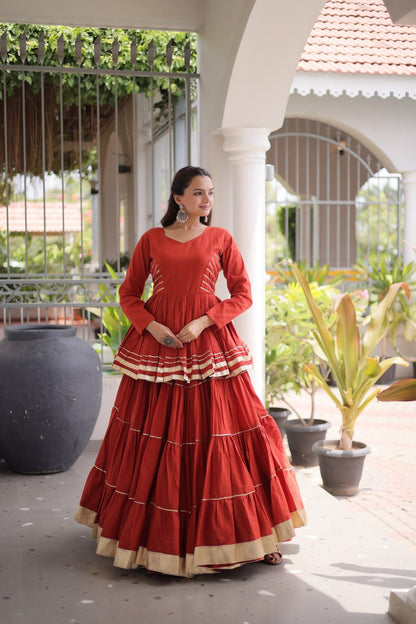 Navratri Special Layered Chaniya Choli Garba Dress for Women