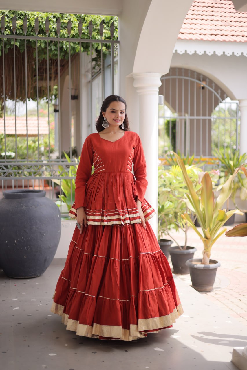 Navratri Special Layered Chaniya Choli Garba Dress for Women