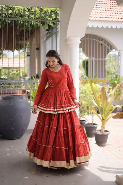 Navratri Special Layered Chaniya Choli Garba Dress for Women