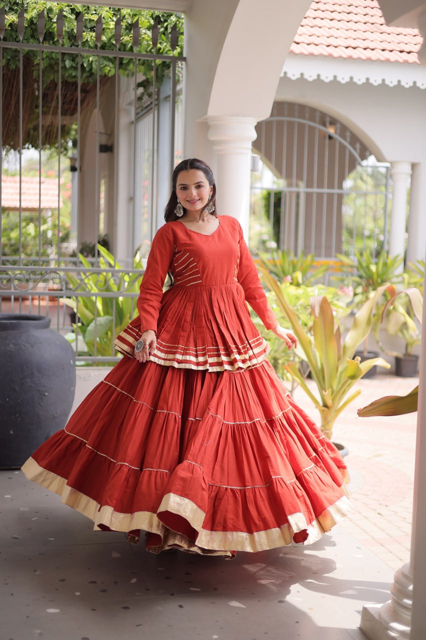 Navratri Special Layered Chaniya Choli Garba Dress for Women