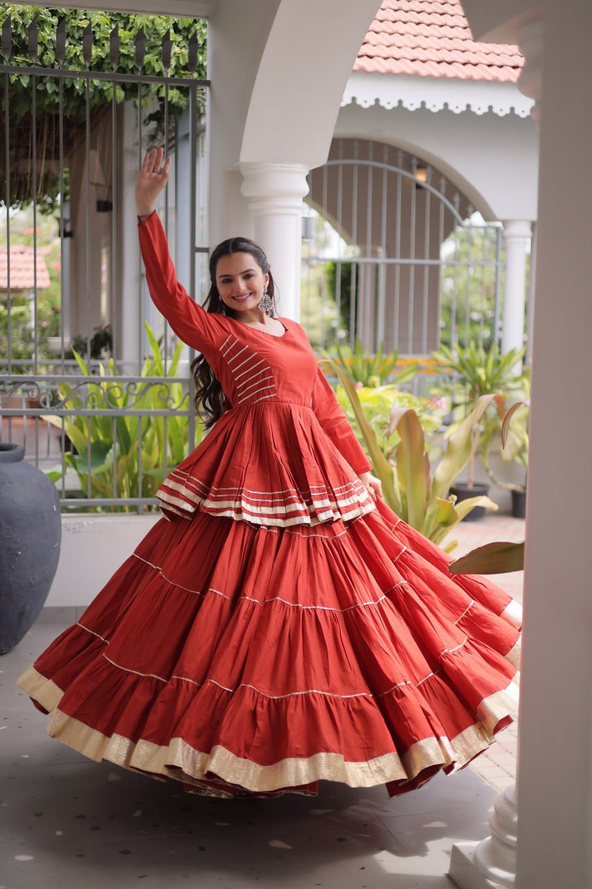 Navratri Special Layered Chaniya Choli Garba Dress for Women