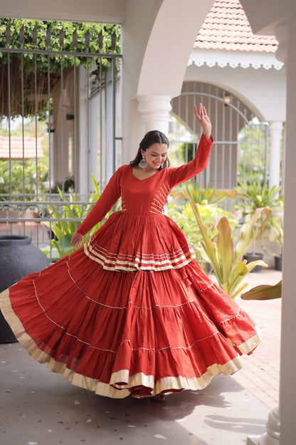 Navratri Special Layered Chaniya Choli Garba Dress for Women