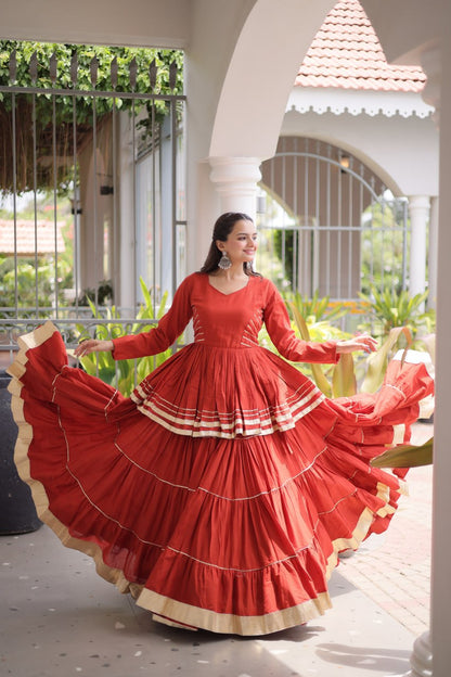 Navratri Special Layered Chaniya Choli Garba Dress for Women