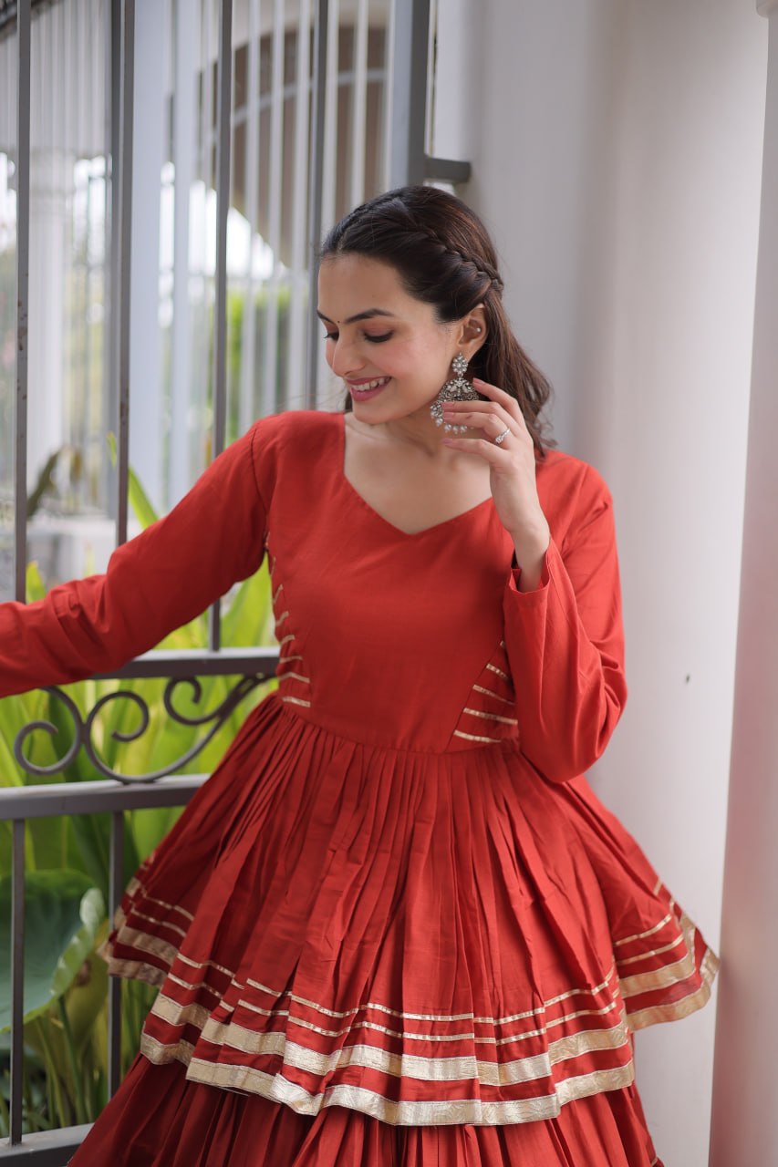 Navratri Special Layered Chaniya Choli Garba Dress for Women
