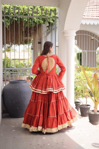 Navratri Special Layered Chaniya Choli Garba Dress for Women