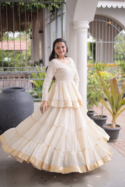 Navratri Special Layered Chaniya Choli Garba Dress for Women