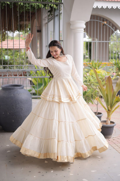 Navratri Special Layered Chaniya Choli Garba Dress for Women