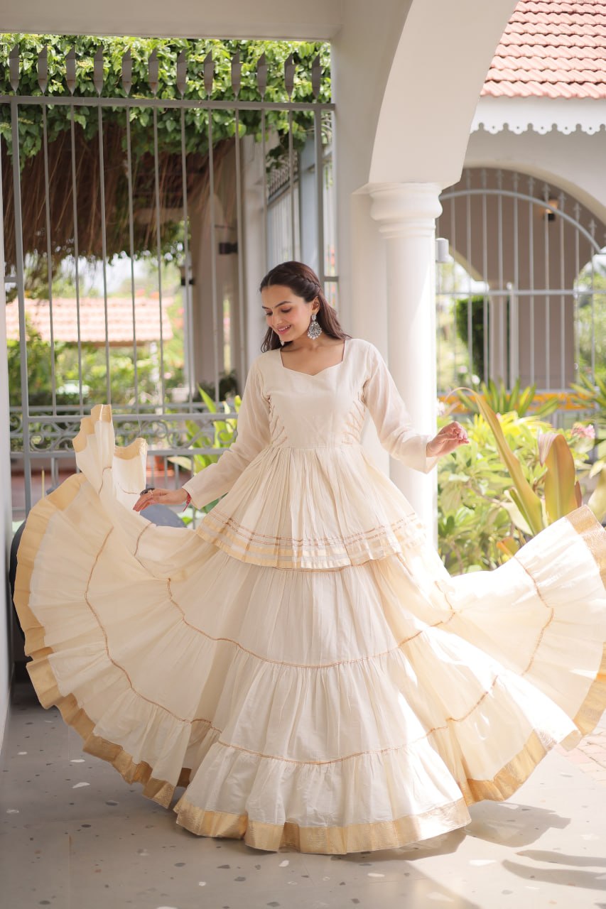 Navratri Special Layered Chaniya Choli Garba Dress for Women