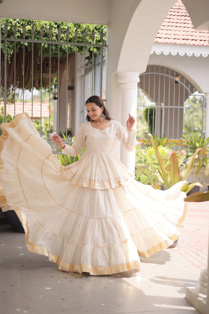 Navratri Special Layered Chaniya Choli Garba Dress for Women