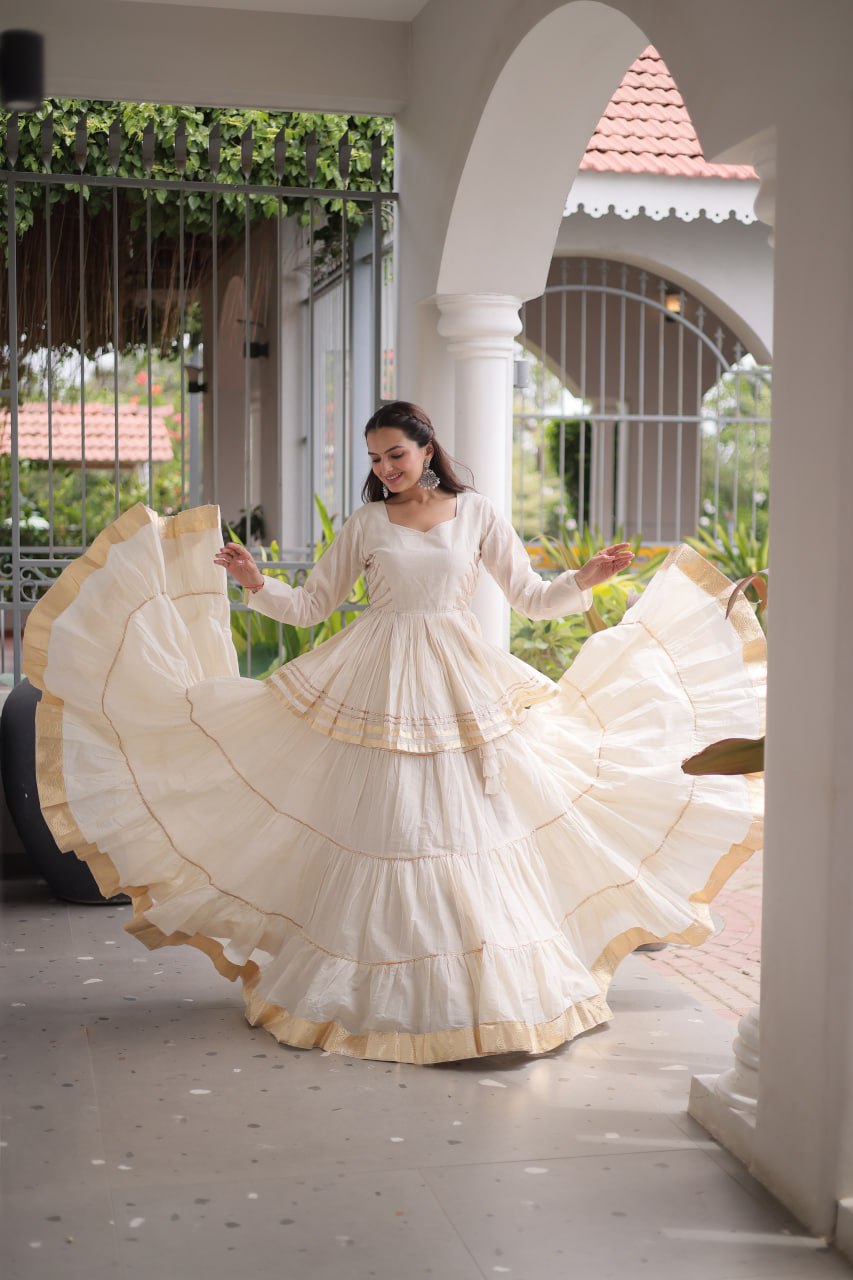 Navratri Special Layered Chaniya Choli Garba Dress for Women