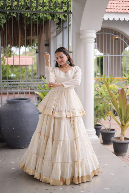 Navratri Special Layered Chaniya Choli Garba Dress for Women