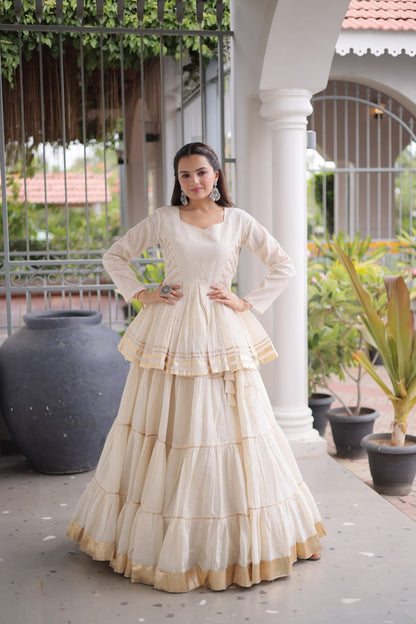 Navratri Special Layered Chaniya Choli Garba Dress for Women