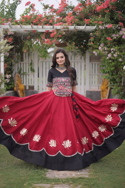 Navratri Special Gamthi Work Chaniya Choli for Garba