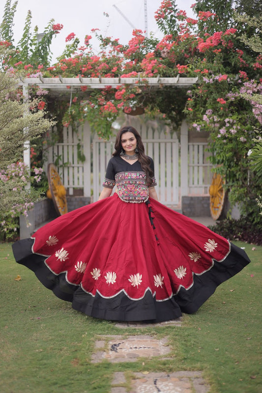 Navratri Special Gamthi Work Chaniya Choli for Garba