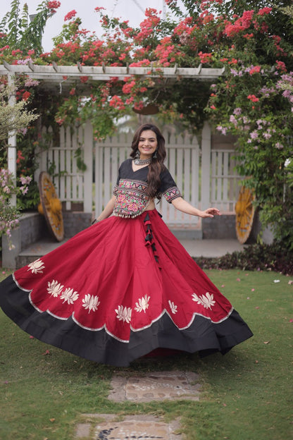 Navratri Special Gamthi Work Chaniya Choli for Garba