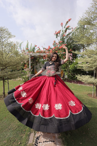 Navratri Special Gamthi Work Chaniya Choli for Garba