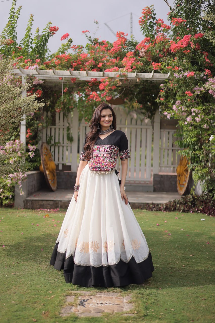 Navratri Special Gamthi Work Chaniya Choli for Garba