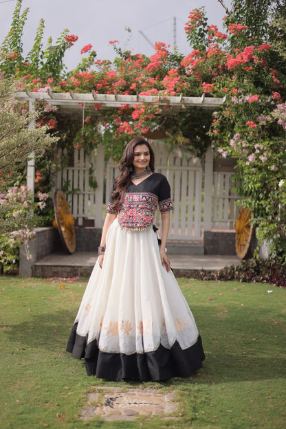 Navratri Special Gamthi Work Chaniya Choli for Garba