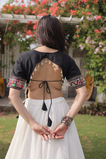 Navratri Special Gamthi Work Chaniya Choli for Garba