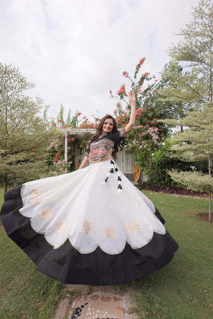 Navratri Special Gamthi Work Chaniya Choli for Garba