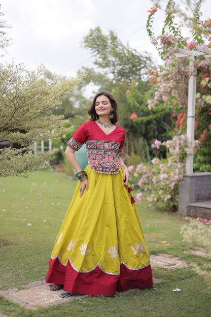 Navratri Special Gamthi Work Chaniya Choli for Garba