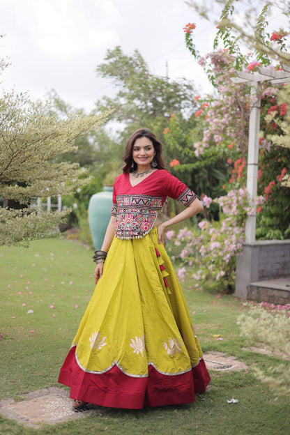 Navratri Special Gamthi Work Chaniya Choli for Garba