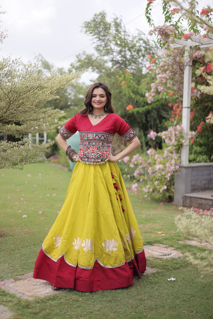 Navratri Special Gamthi Work Chaniya Choli for Garba