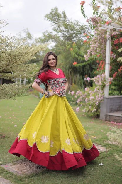 Navratri Special Gamthi Work Chaniya Choli for Garba