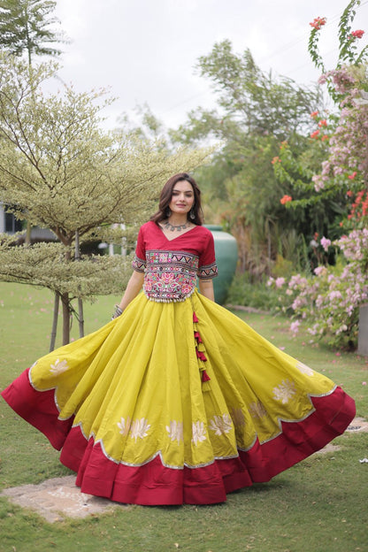 Navratri Special Gamthi Work Chaniya Choli for Garba